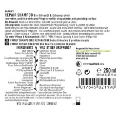Sante Family Repair Shampoo Bio-Olivenol &amp; Erbsenprotein  Семейный восстанавливающий шампунь с органическим оливковым маслом и гороховым протеином
