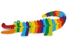 Small Foot Puzzle Krokodil ABC Пазл крокодил ABC