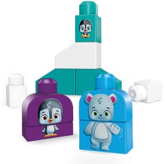 Mattel Mega Bloks Polar Freunde (10 Teile) Mega Bloks Polar Friends (10 шт.)