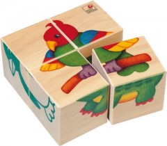 Selecta Bilderwurfel Zookinder Wurfelpuzzle Картинка кубик зоопарк дети кубик пазл