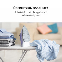 Klarstein Klarstein Trockenbugeleisen Steam Bro, 2200 W  Сухой утюг Klarstein Steam Bro, 2200 Вт
