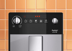 Melitta Melitta Kaffeevollautomat Purista F230-101, silber/schwarz, Lieblingskaffee-Funktion, kompakt extra leise Полностью автоматическая кофемашина Melitta Purista F230-101, серебристый/черный, функция любимого офе, компактная, очень тихая