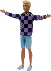 Mattel Barbie Ken Fashionistas Puppe im karierten Pullover Кукла Barbie Ken Fashionistas в клетчатом свитере