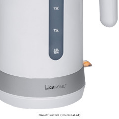 CLATRONIC CLATRONIC Wasserkocher WK 3452 weiss, Wasserkocher 1,8L mit verdecktem Heizelement  Чайник CLATRONIC WK 3452 белый, чайник 1,8л со скрытым нагревательным элементом