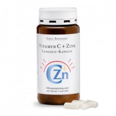 Krauterhaus Sanct Bernhardt Vitamin C + Zinc Slow Release Capsules, 180 капсул for 6 месяцев