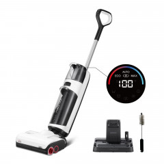 Roborock Roborock Nass-Trocken-Akkusauger Dyad Pro, 260 W, 17000pa, Automatische Trocknung  Selbstreinigend Wischsauger mit APP-Steuerung, Doppelburste, Doppelte Wassertanks fur Harte Boden Weiss Беспроводной пылесос Roborock для влажной и сухой уборки Dy