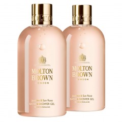 Molton Brown Jasmine &amp; Sun Rose Bath &amp; Shower Gel Doppelpack (2er Set)  Набор из двух гелей для ванн и душа Jasmine &amp;amp; Sun Rose (набор из 2 шт.)