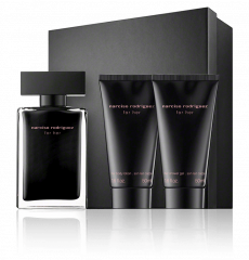 Narciso Rodriguez (Нарциссо Родригес) for her Eau de Toilette Туалетная вода Spray Спрей, Geschenkset Подарочный набор: Eau de Toilette Туалетная вода Spray Спрей 50 мл + Body Lotion Лосьон для тела 50 мл + Shower Gel Гель для душа 50 мл / 1 шт.