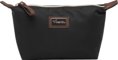 Soapland Schminktasche Женская косметичка, schwarz mit braunem Lederimitat, 1 шт.
