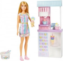 Mattel Barbie Eisdiele mit Puppe (blond) Кафе-мороженое Барби с куклой (блондинка)