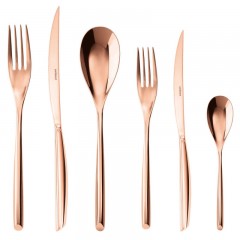 Sambonet Sambonet Bamboo - Edelstahl / PVP Kupfer Besteckset 36-tlg. Vollheft / Monoblock Sambonet Bamboo - набор столовых приборов из нержавеющей стали / меди из ПВП, 36 предм. Полный буклет/моноблок