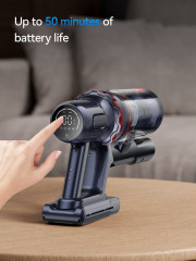 Honiture Honiture Akku-Hand-und Stielstaubsauger, 33kpa Akku StaubsaugerTouchscreen, Anti-Tangle-Staubsauger, Kantenreinigung, 1.5L, Aromatherapie-Design  Беспроводной ручной пылесос Honiture, беспроводной пылесос 33 кПа, сенсорный экран, пылесос с защито