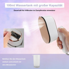 FeelGlad FeelGlad Reisebugeleisen Mikro-Dampfbugeleisen, Reisedampfer fur Kleidung, tragbares Mini Lila FeelGlad Travel Iron Микро-паровой утюг, отпариватель для одежды, портативный мини-утюг