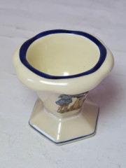 Вазочка декоративная Limoges France, белый фарфор &quot;Брат и сестра&quot;, 6 x 5,5 см, Франция, 1960-70гг.