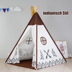 Arkmiido® Kinderzelt Tipi klappbares Spielzelt Детская палатка вигвам складная игровая палатка