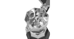 Bialetti Bialetti Elettrika, Espressomaschine silber/schwarz, 2 Tassen  silber, schwarz Bialetti Elettrika, кофемашина для эспрессо серебристый/черный, 2 чашки