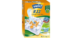 Swirl Swirl Staubsaugerbeutel R22 EcoPor 4 Beutel + 1 Filter, fur Rowenta, Alaska und Fakir   Вихревые мешки для пылесоса R22 EcoPor 4 мешка + 1 фильтр, для Rowenta, Alaska и Fakir