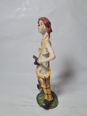 Фигурка Pucci &quot;Клоун с зонтом в желтых штанах&quot;, фарфор, 23.5 см, Германия, 1970-80гг.