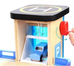 TOPBRIGHT Holz Parkhaus Spielset Игровой набор в деревянном гараже