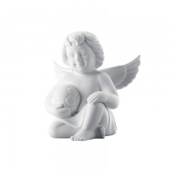 Rosenthal Rosenthal Engel mit Fussball gross weiss matt 14 cm Ангел Rosenthal с футбольным мячом большой белый матовый 14 см
