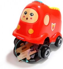 TOPBRIGHT Holzpuzzle Feuerwehr mit Fahrzeug zum Aufbewahren Деревянная пожарная головоломка с транспортным средством для хранения