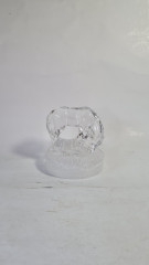 Фигурка хрустальная винтажная &quot;Лошадь с жеребенком&quot; Royal Cryestal Rock RCR, 11 x 12 см, Германия, 1960-70гг.