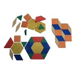 Wissner aktiv lernen Geometrische Legeplattchen Pattern Blocks (40 Teile) Блоки с геометрическим узором (40 штук)