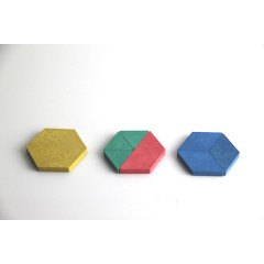 Wissner aktiv lernen Geometrische Legeplattchen Pattern Blocks (40 Teile) Блоки с геометрическим узором (40 штук)