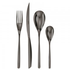 Sambonet Sambonet Bamboo - Edelstahl / PVP schwarz Besteckset 24-tlg. Vollheft / Monoblock Sambonet Bamboo - набор столовых приборов из нержавеющей стали/ПВП черный 24 шт. Полный буклет/моноблок