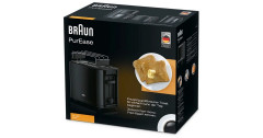Braun Braun PurEase Toaster HT 3010 schwarz, 1.000 Watt, fur 2 Scheiben Toast  schwarz Braun PurEase Toaster HT 3010 черный, 1000 Вт, на 2 ломтика тостов