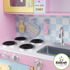 KidKraft Grosse Spielkuche in Pastellfarben aus Holz Большая игровая кухня в пастельных тонах из дерева