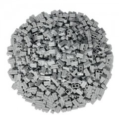 LEGO LEGO 1x2 Mauersteine Hellgrau - 500 Stuck - Light bluish grey bricks LEGO 1x2 Bricks Light Grey — 500 штук — Светло-голубовато-серые кубики