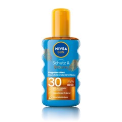 Nivea Sun Schutz &amp; Braune Ol LSF 30  Защита от солнца и коричневое масло SPF 30
