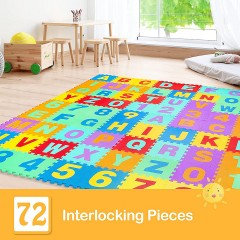COSTWAY Puzzlematte 72 TLG. EVA mit Zahlen Коврик-пазл 72 детали. Ева с цифрами