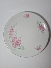 Zeh Scherzer Bavaria Винтажная тарелка &quot;Красные лилии&quot;, 26см, Германия, 1960-1970гг.