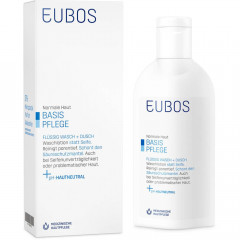 Eubos FLUSSIG blau unparfum.  ЖИДКОСТЬ синего цвета без запаха.