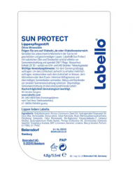 Labello Sun Protect Lippenpflegestift LSF 30 Карандаш бальзам для ухода за губами Sun Protect с SPF30, 4,8 г
