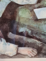 Картина винтажная &quot;Мальчик в красном жилете&quot; Сезанн, 80 x 62 см, Германия, 1960-70гг.