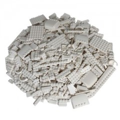 LEGO LEGO Steine Weiss gemischt -  1.000 Stuck  - White brick mix Кирпичи LEGO белые смешанные - 1000 штук - Смесь белых кирпичей