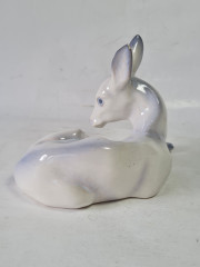 Статуэтка винтажная Lladro &quot;Бело-голубой олень&quot;, фарфор, 15 x 7 x 11 см, Испания, 1960-70гг.