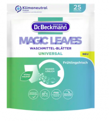 Dr. Beckmann Magic Leaves Waschmittelblatter Universal Fruhlingsfrisch, Листы для стирки универсальные для белого и цветного белья со свежим ароматом, 25 шт