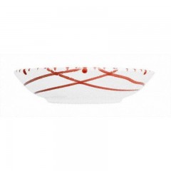 Gmundner Keramik Gmundner Keramik Rotgeflammt Suppenteller Cup d: 20 cm / h: 4,4 cm Керамическая тарелка для супа Gmundner с красным пламенем d: 20 см / высота: 4,4 см