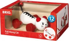 BRIO Holz Nachzieh-Tier Katze Деревянная игрушка-кошка