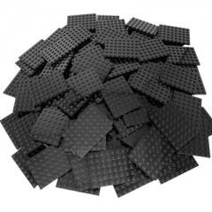 LEGO LEGO schwarze 6X8 Platten - Classic, Basic, City, Mine Craft - 3036 - 50x Черные пластины LEGO 6X8 — Classic, Basic, City, Mine Craft — 3036 — 50x